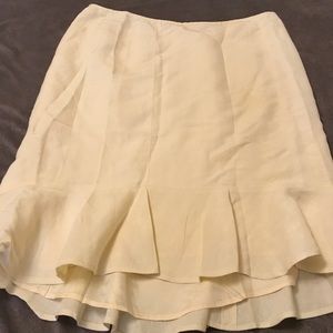Ann Taylor light yellow skirt